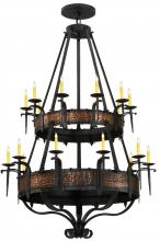 2nd Avenue Designs White 110205 - 48"W Costello 20 LT Two Tier Chandelier