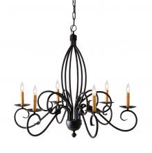 2nd Avenue Designs White 115286 - 36" Wide Squire 6 Light Chandelier