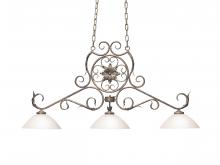 2nd Avenue Designs White 118120 - 54" Wide Christabel Oblong Pendant