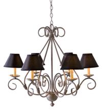 2nd Avenue Designs White 118910 - 30" Wide Olivia 6 Light Chandelier