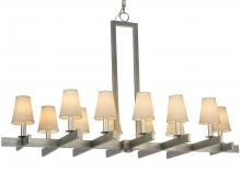 2nd Avenue Designs White 124453 - 48" Long Dante 12 Light Chandelier