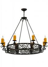 2nd Avenue Designs White 134760 - 42" Wide Delano 8 Light Chandelier