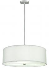 2nd Avenue Designs White 136160 - 24"W Cilindro White Trilam Textrene Pendant