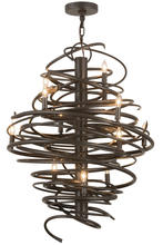 2nd Avenue Designs White 157562 - 28"W Cyclone 12 LT Chandelier