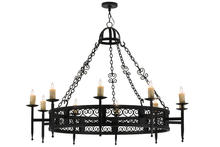 2nd Avenue Designs White 165221 - 60"W Toscano 10 LT Chandelier