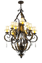 2nd Avenue Designs White 169782 - 36"W Ingrid 9 LT Chandelier