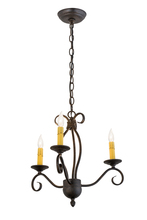 2nd Avenue Designs White 169826 - 18"W Sienna 3 LT Chandelier