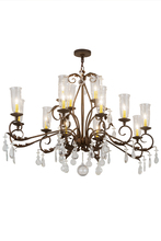 2nd Avenue Designs White 183446 - 62" Long Windsor 14 Light Oblong Chandelier