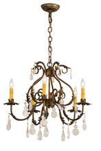 2nd Avenue Designs White 187262 - 24"W Chantilly 5 LT Chandelier