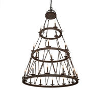 2nd Avenue Designs White 233991 - 54" Wide Lakeshore 21 Light Three Tier Chandelier