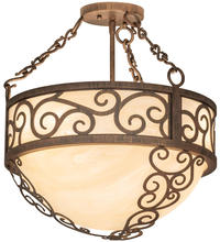 2nd Avenue Designs White 243696 - 16" Wide Lilliana Inverted Pendant