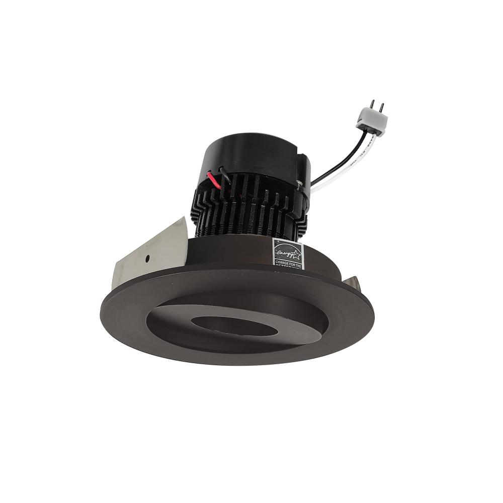 4" Pearl Low Voltage LED Round Adjustable Gimbal Retrofit, 600lm / 11W, Comfort Dim, Bronze