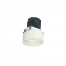 Nora NIO-2RTLA35QWW - 2" Iolite LED Round Trimless Adjustable, 10-Degree Optic, 800lm / 12W, 3500K, White Adjustable /