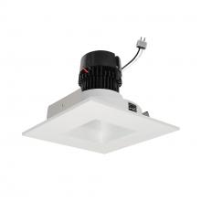 Nora NPRLV-4SNDSQ30XWW - 4" Pearl Low Voltage LED Square Retrofit Reflector with Square Aperture, 1100lm / 11W, 3000K,