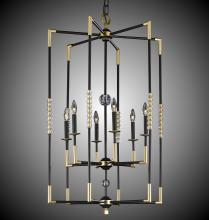 American Brass & Crystal CH3504-38G-ST - 6 Light Magro Chandelier