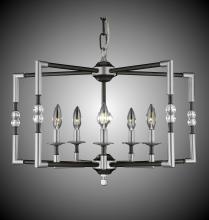 American Brass & Crystal CH3603-36G-ST - 5 Light Magro Cage Chandelier