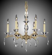 American Brass & Crystal CH5503-G-32G-36G-ST - 6 Light Kaya Chandelier