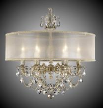 American Brass & Crystal CH6522-O-21S-PI-HL - 6 Light Llydia Chandelier