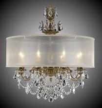 American Brass & Crystal CH6542-O-10W-PI-HL - 8 Light Llydia Chandelier