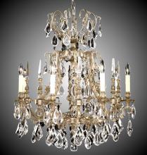 American Brass & Crystal CH7015-O-05S-ST - 10 Light Parisian Chandelier