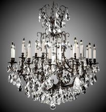 American Brass & Crystal CH7036-A-03G-ST - 12+6 Light Parisian Chandelier