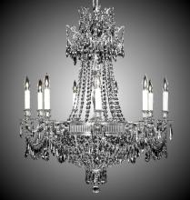 American Brass & Crystal CH8143-P-13S-ST - 9+9 Light Valencia Chandelier