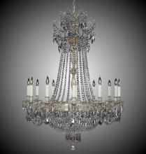 American Brass & Crystal CH8144-P-23S-PI - 12+ 12 Light Valencia Chandelier