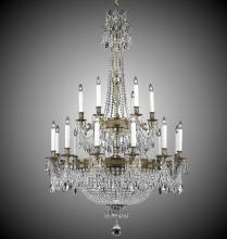 American Brass & Crystal CH8162-P-03G-ST - 18+ 15 Light Valencia Chandelier