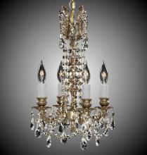 American Brass & Crystal CH9210-A-01G-PI - 4 Light Biella Chandelier