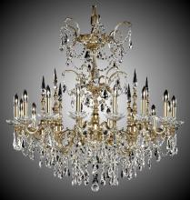 American Brass & Crystal CH9383-O-21S-PI - 16 Light Venetian Chandelier