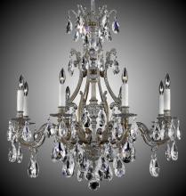 American Brass & Crystal CH9633-A-07G-PI - 8 Light Chateau Chandelier