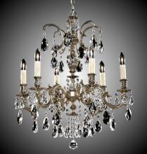 American Brass & Crystal CH9713-A-08G-PI - 6 Light Marlena Chandelier