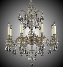 American Brass & Crystal CH9714-A-05S-PI - 8 Light Marlena Chandelier