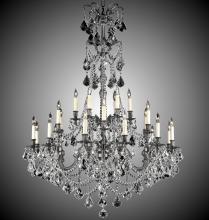 American Brass & Crystal CH9866-A-10G-PI - 6+18 Light Sterling Chandelier