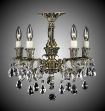 American Brass & Crystal FM2015-A-01G-PI - 5 Light Finisterra Flush Mount