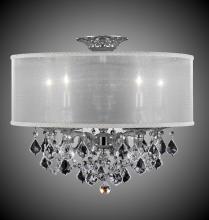 American Brass & Crystal FM6511-O-10G-PI-GL - 5 Light Llydia Semi Flush