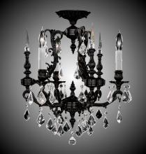 American Brass & Crystal FM7010-A-16G-PI - 3 Light Parisian Flush Mount