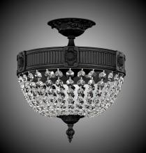 American Brass & Crystal FM8001-P-01G - 3 Light Valencia Flush Mount