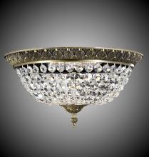 American Brass & Crystal FM8619-P-05S - 19"W L.E.D Corinthian Flush Mount