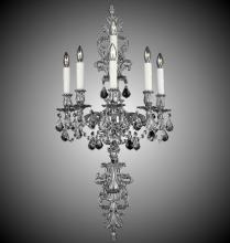 American Brass & Crystal WS9491-O-08G-ST - 5+1 Light Filigree Extended Top and Tail Wall Sconce