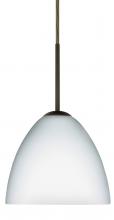 Besa Lighting 1BC-757207-LED-BR - Besa Sasha LED Pendant 1Bc Opal Matte Bronze 1x9W LED