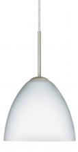 Besa Lighting 1BC-757207-SN - Besa Sasha Pendant Satin Nickel Opal Matte 1x50W Candelabra