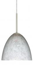 Besa Lighting 1BC-757219-LED-SN - Besa Sasha LED Pendant 1Bc Carrera Satin Nickel 1x9W LED