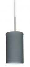 Besa Lighting 1BT-4404TN-MED-SN - Besa Stilo 7 Pendant Satin Nickel Titan 1x40W B10 Med