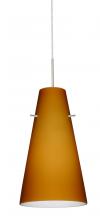 Besa Lighting 1JC-412480-SN - Besa Cierro Pendant Satin Nickel Amber Matte 1x100W Medium Base