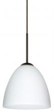 Besa Lighting 1JC-447007-LED-BR - Besa Vila LED Pendant Opal Matte Bronze 1x9W LED