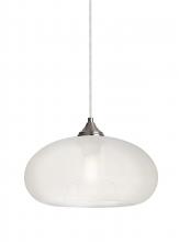 Besa Lighting 1JC-BANAFR-EDIL-SN - Besa Pendant Bana Satin Nickel Frost 1x4W LED Filament