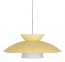 Besa Lighting 1JT-451397-SN - Besa Trilo 15 Pendant Satin Nickel Champagne 1x75W Medium Base