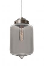 Besa Lighting 1JT-OLINSM-SN - Besa Olin Pendant Satin Nickel Smoke 1x60W Medium Base T10