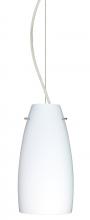 Besa Lighting 1KX-151207-SN - Besa Tao 10 Cable Pendant Opal Matte Satin Nickel 1x75W Medium Base